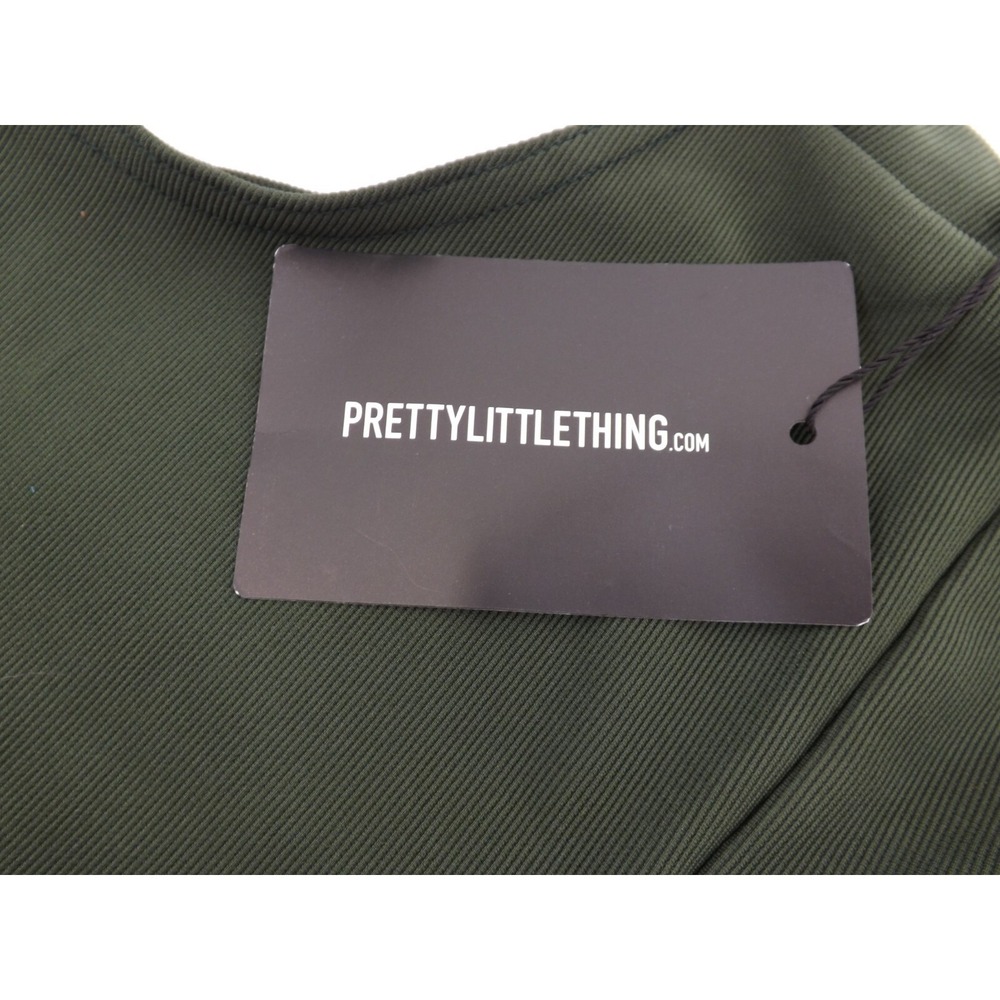Pretty Little Thing Olive Bandage Rib Cut Leggings - Size 8 - NEW ! - Picture 11 of 16